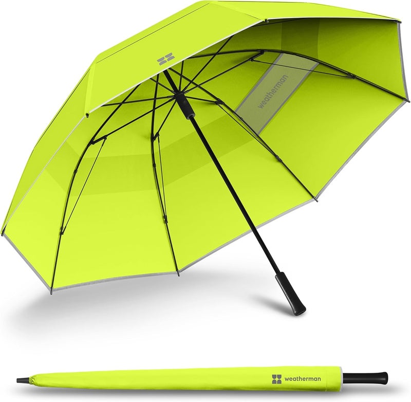 Weatherman Umbrella - Golf Umbrella - Windproof Sports Umbrella Resists Up to 55 MPH Winds - Available in 2 Sizes and 5 Colors - Image 1